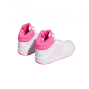 Dievčenská rekreačná obuv ADIDAS Hoops 3.0 Mid K cloud white orchid fusion lucid pink