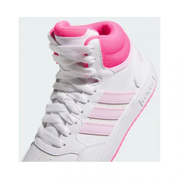 Dievčenská rekreačná obuv ADIDAS Hoops 3.0 Mid K cloud white orchid fusion lucid pink