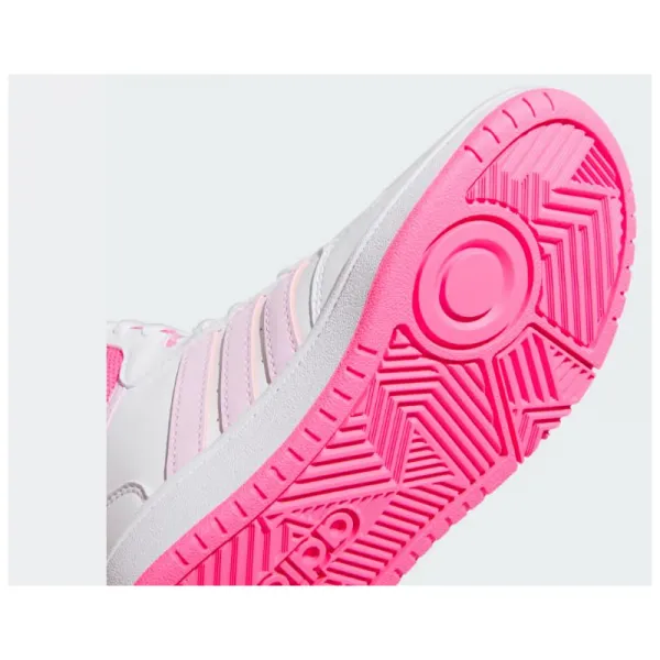 Dievčenská rekreačná obuv ADIDAS Hoops 3.0 Mid K cloud white orchid fusion lucid pink