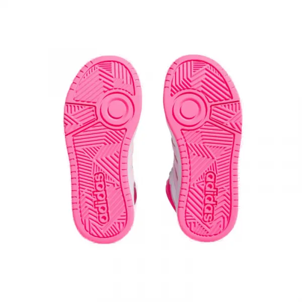 Dievčenská rekreačná obuv ADIDAS Hoops 3.0 Mid K cloud white orchid fusion lucid pink