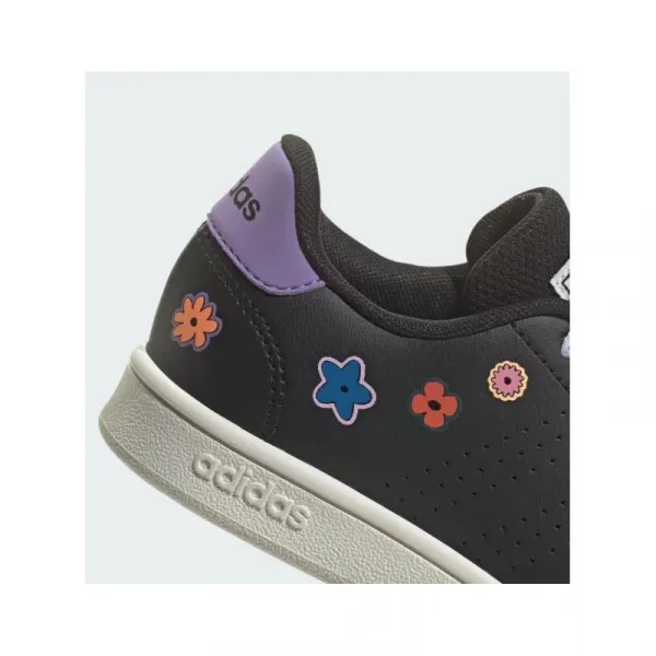 Dievčenská rekreačná obuv ADIDAS Advantage core black core black violet fusion