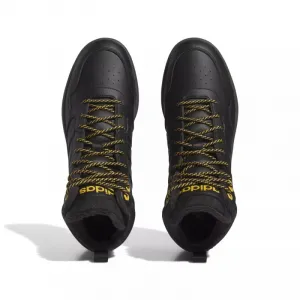 Pánske členkové zimné topánky ADIDAS Hoops 3.0 Mid WTR core black core black preloved yellow