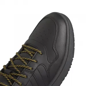 Pánske členkové zimné topánky ADIDAS Hoops 3.0 Mid WTR core black core black preloved yellow