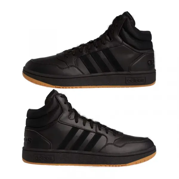 Pánska rekreačná obuv ADIDAS Hoops 3.0 Mid core black core black ftwr white