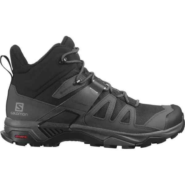 Pánska členková turistická obuv SALOMON X Ultra 4 M Mid GTX black magnet pearl blue