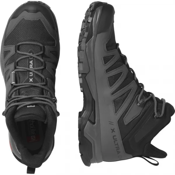 Pánska členková turistická obuv SALOMON X Ultra 4 M Mid GTX black magnet pearl blue