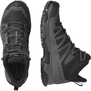 Pánska členková turistická obuv SALOMON X Ultra 4 M Mid GTX black magnet pearl blue