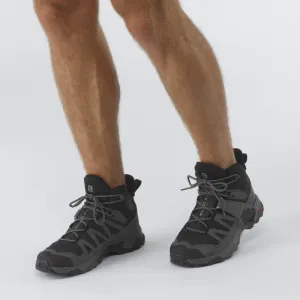 Pánska členková turistická obuv SALOMON X Ultra 4 M Mid GTX black magnet pearl blue