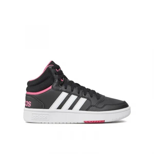 Dámska rekreačná obuv ADIDAS Hoops 3.0 Mid core black cloud white pink fusion