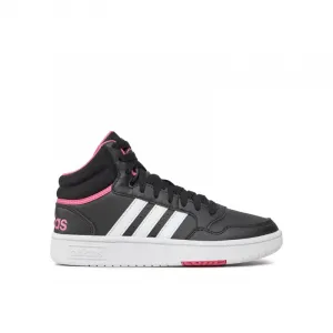 Dámska rekreačná obuv ADIDAS Hoops 3.0 Mid core black cloud white pink fusion