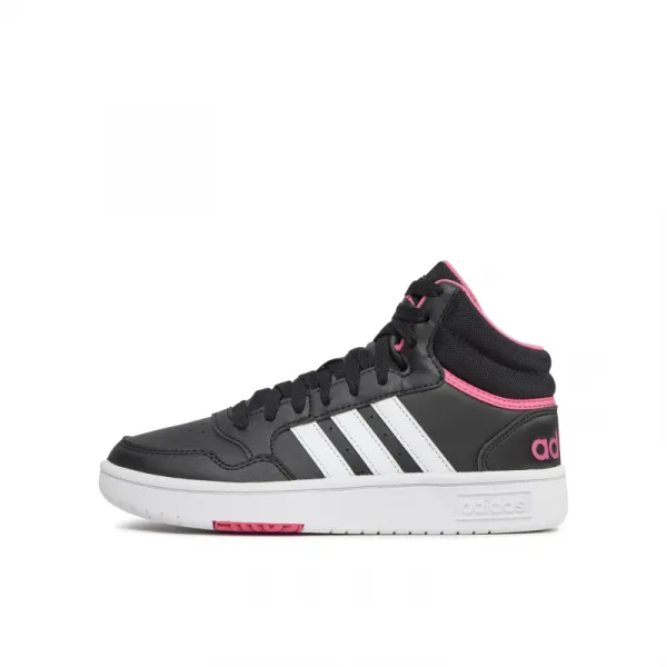 Dámska rekreačná obuv ADIDAS Hoops 3.0 Mid core black cloud white pink fusion