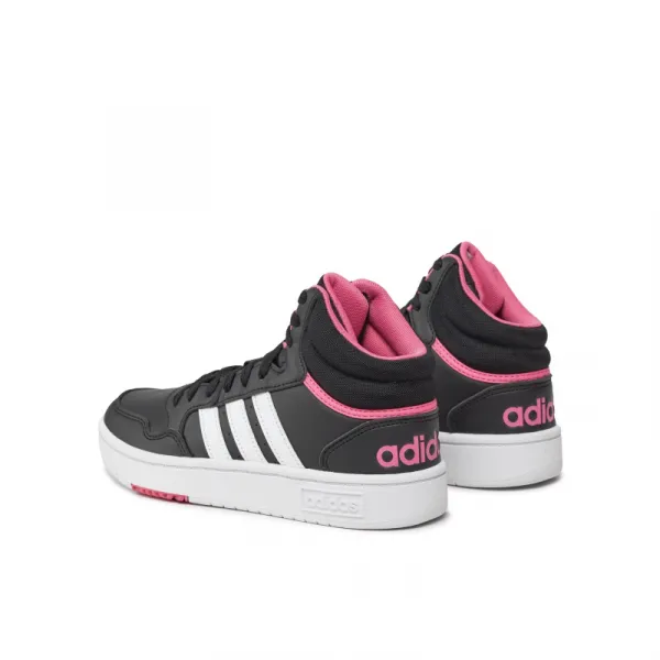 Dámska rekreačná obuv ADIDAS Hoops 3.0 Mid core black cloud white pink fusion