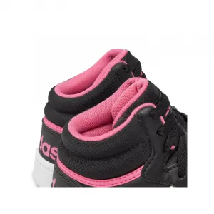 Dámska rekreačná obuv ADIDAS Hoops 3.0 Mid core black cloud white pink fusion