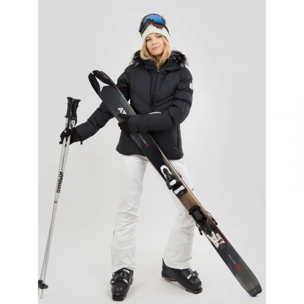 Dámske lyžiarske softshellové nohavice FUNDANGO Galena Softshell Pants-100-white