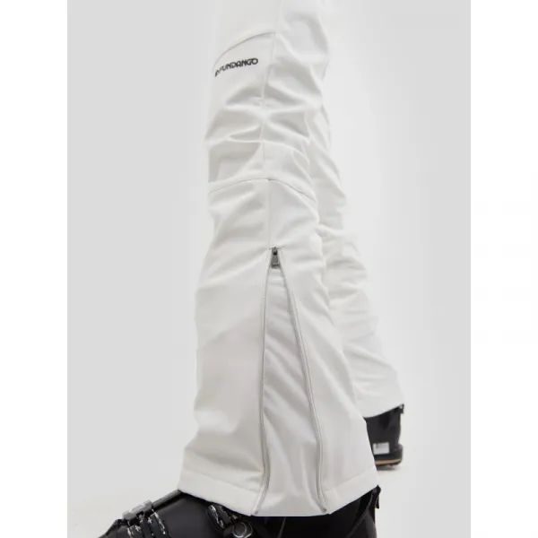Dámske lyžiarske softshellové nohavice FUNDANGO Galena Softshell Pants-100-white