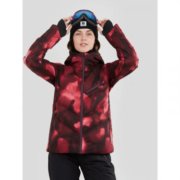 Dámska lyžiarska bunda FUNDANGO Elyra Padded Jacket-293-pomegranate