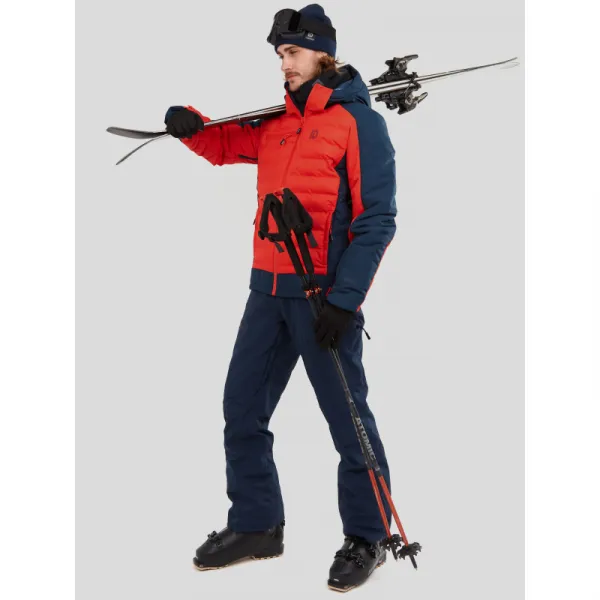 Pánska lyžiarska bunda FUNDANGO Orion Padded Jacket-281-redorange