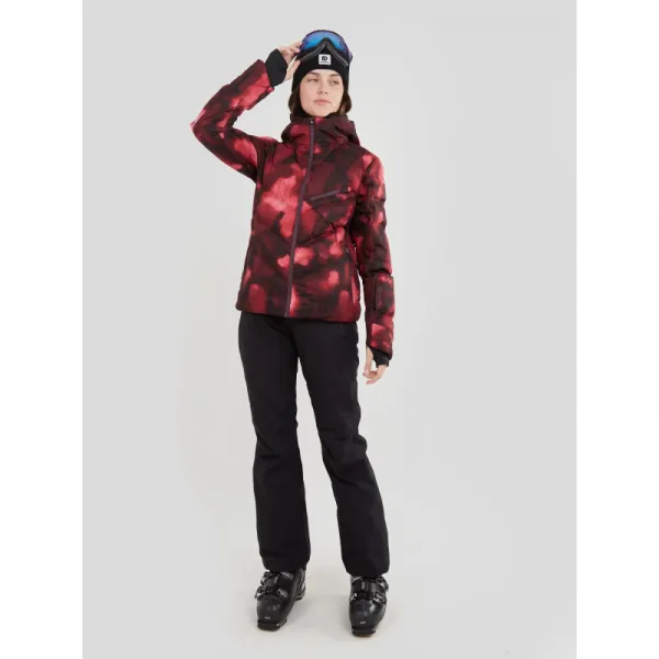 Dámska lyžiarska bunda FUNDANGO Elyra Padded Jacket-293-pomegranate