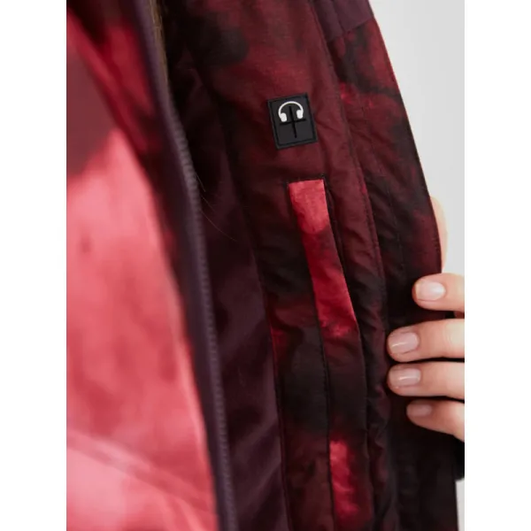 Dámska lyžiarska bunda FUNDANGO Elyra Padded Jacket-293-pomegranate