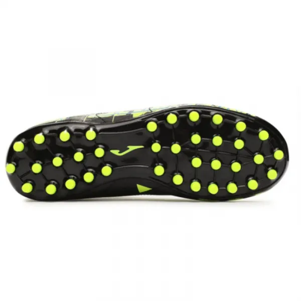 Chlapčenské futbalové kopačky outdoorové JOMA Propulsion Jr FG black yellow fluor