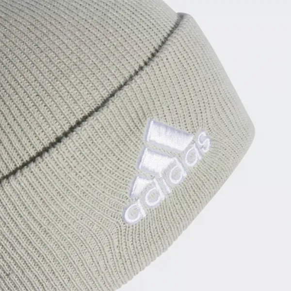 Dámska zimná čiapka ADIDAS LOGO BEANIE CUF WONSIL WHITE