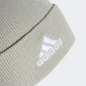 Dámska zimná čiapka ADIDAS LOGO BEANIE CUF WONSIL WHITE