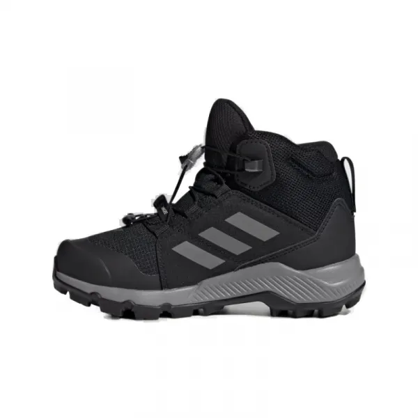 Juniorská členková turistická obuv ADIDAS Terrex Mid Jr GTX core black grey three core black