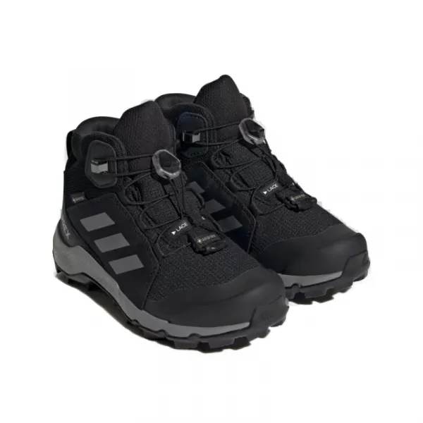 Juniorská členková turistická obuv ADIDAS Terrex Mid Jr GTX core black grey three core black