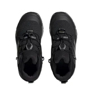 Juniorská členková turistická obuv ADIDAS Terrex Mid Jr GTX core black grey three core black