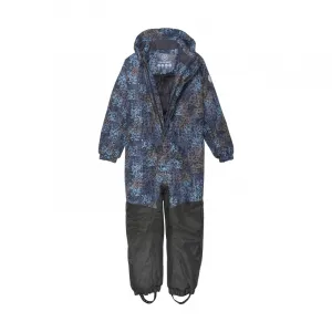 Chlapčenský zimný overal COLOR KIDS Coverall - AOP, stone blue