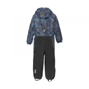 Chlapčenský zimný overal COLOR KIDS Coverall - AOP, stone blue