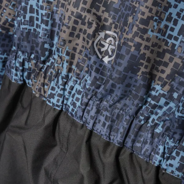 Chlapčenský zimný overal COLOR KIDS Coverall - AOP, stone blue