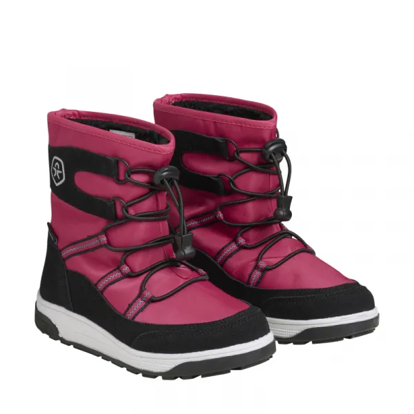 Dievčenské vysoké zimné topánky COLOR KIDS Boots W. String & Stopper, vivacious