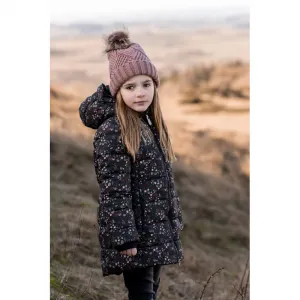 Dievčenská zimná čiapka COLOR KIDS Hat W. Detachable Fake Fur, burlwood