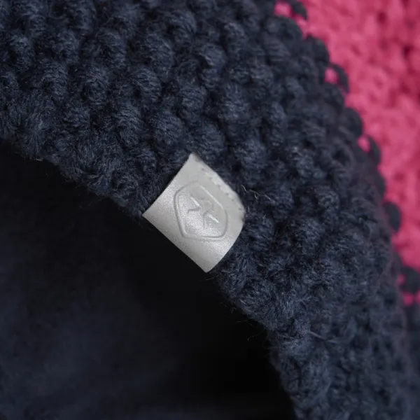 Dievčenská zimná čiapka COLOR KIDS Hat - Colorblock, fuchsia purple