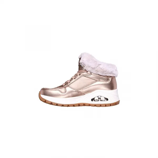 Dámske členkové zimné topánky SKECHERS Uno Rugged Cool Nova rose gold