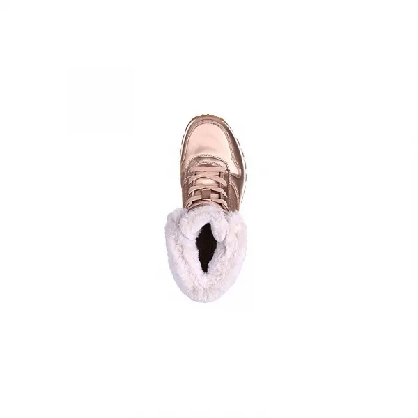 Dámske členkové zimné topánky SKECHERS Uno Rugged Cool Nova rose gold