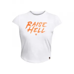 Dámske tričko s krátkym rukávom UNDER ARMOUR PROJECT ROCK PROJECT ROCK Undrgrnd Cap Slv Tee-WHT