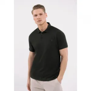 Pánske polo tričko s krátkym rukávom VOLCANO O-DRAGO-700-BLACK