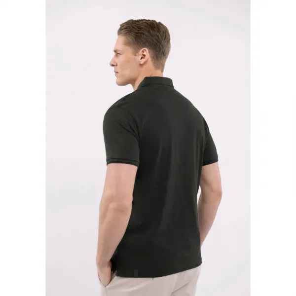 Pánske polo tričko s krátkym rukávom VOLCANO O-DRAGO-700-BLACK