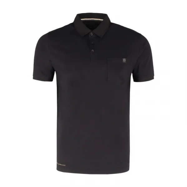 Pánske polo tričko s krátkym rukávom VOLCANO O-DRAGO-700-BLACK