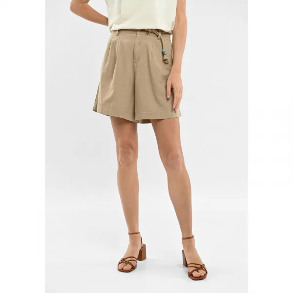 Dámske kraťasy VOLCANO P-ALESS-101-BEIGE