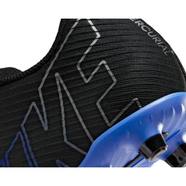 Chlapčenské futbalové kopačky outdoorové NIKE Mercurial Vapor 15-24 Club Jr FG black hyper royal chrome