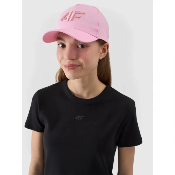 Dievčenská šiltovka 4F JUNIOR BASEBALL CAP-4FJWSS24ACABF246-56S-LIGHT PINK