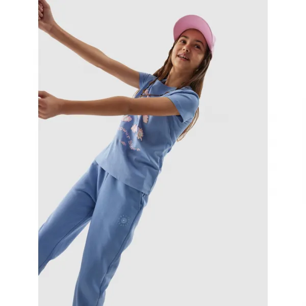 Dievčenská šiltovka 4F JUNIOR BASEBALL CAP-4FJWSS24ACABF246-56S-LIGHT PINK