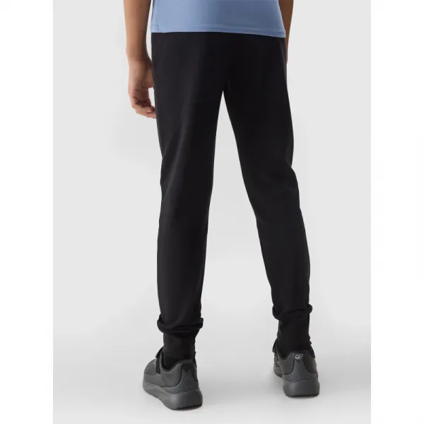 Dievčenské tepláky 4F JUNIOR TROUSERS-4FJWSS24TTROF587-20S-DEEP BLACK