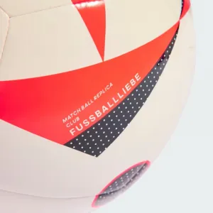 Futbalová lopta ADIDAS EURO24 CLB WHITE SOLRED BLACK
