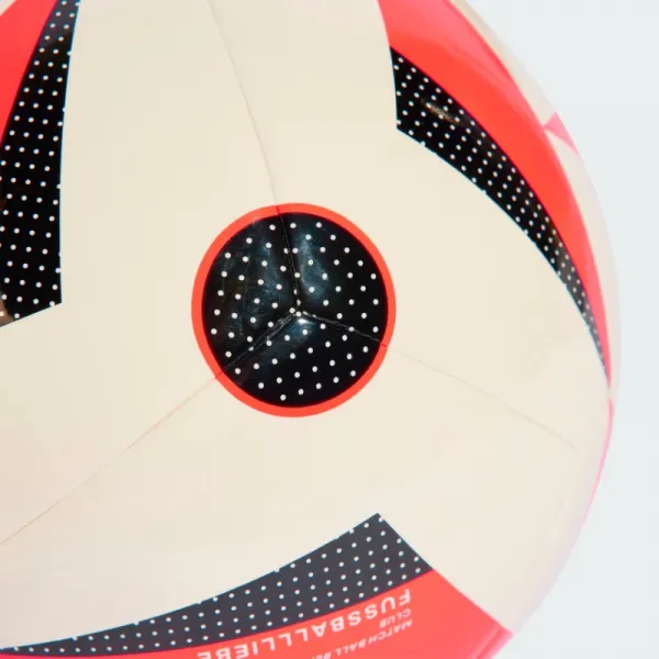 Futbalová lopta ADIDAS EURO24 CLB WHITE SOLRED BLACK
