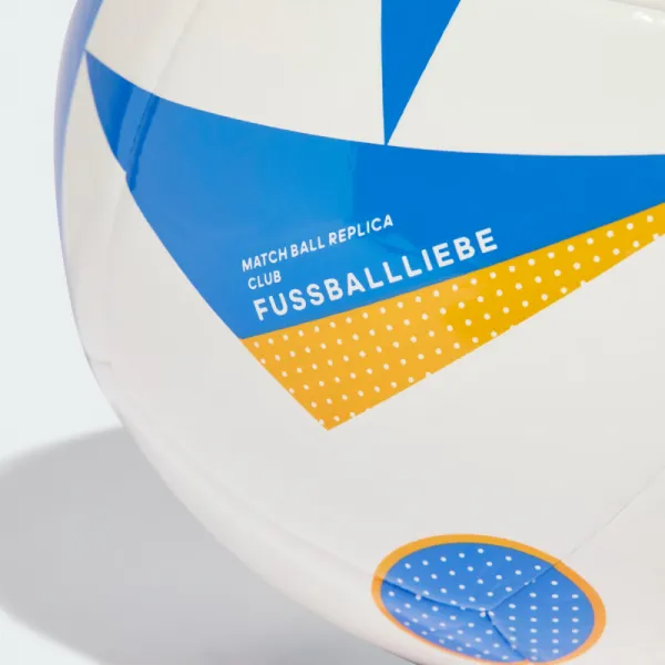 Futbalová lopta ADIDAS EURO24 CLB WHITE GLOBLU LUCORA