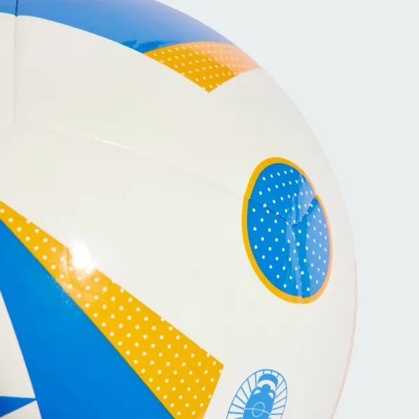 Futbalová lopta ADIDAS EURO24 CLB WHITE GLOBLU LUCORA
